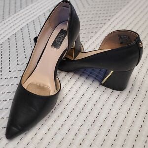 Jones New York Black Heels with Gold Accent